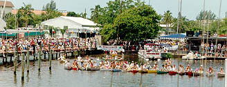 Annual Great Canoe Race sponsored by The Dock Restaurant